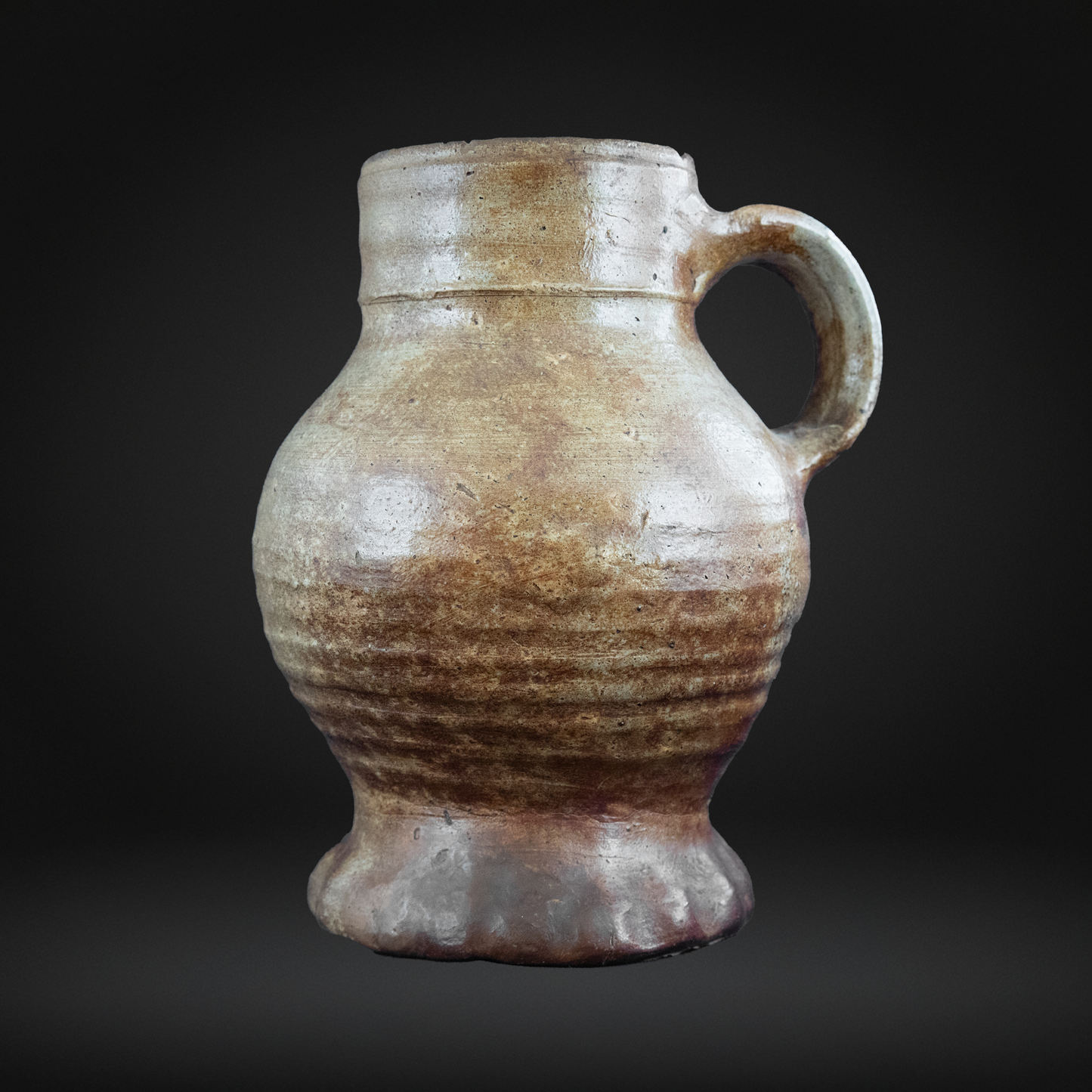 16th Century Raeren Salt Glaze Stoneware Jug