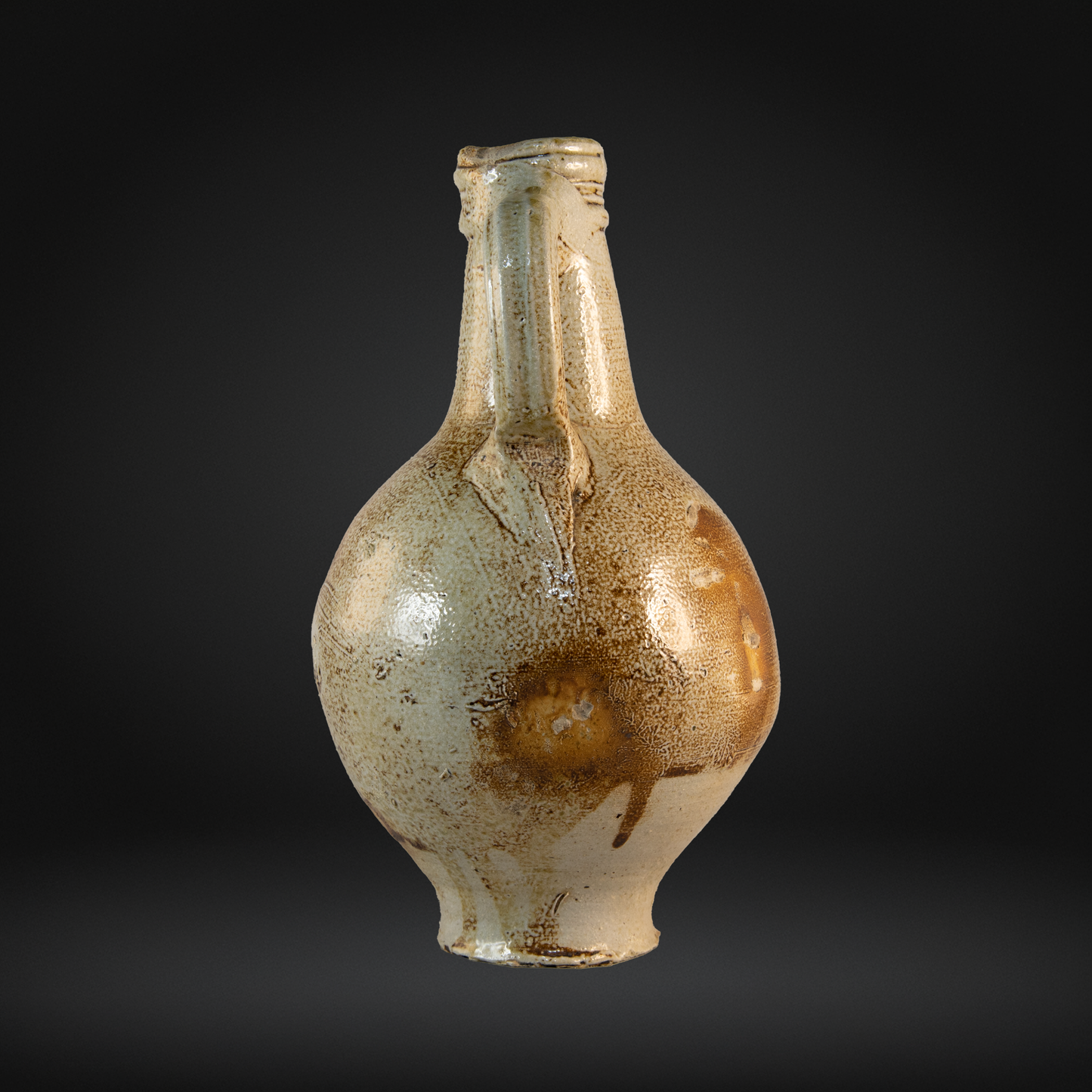 17th Century Bellarmine Bottle, Grimacing Face - Frechen