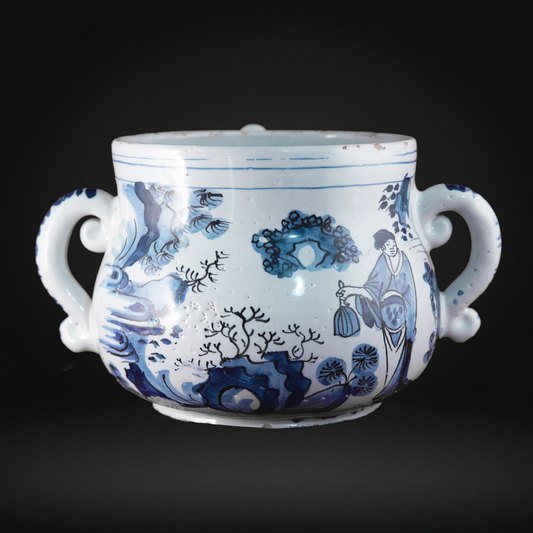 English Delftware Posset Pot c1680-1700