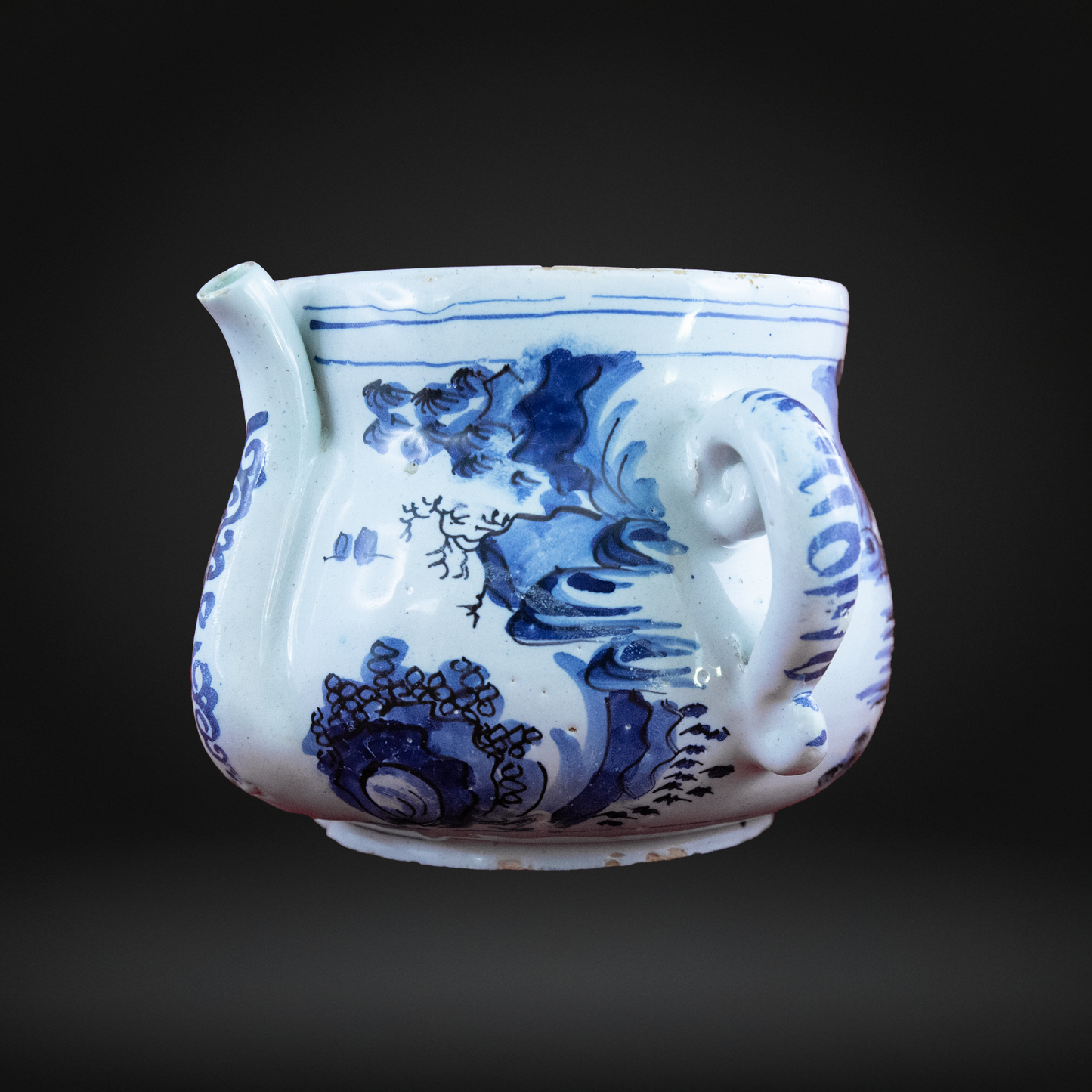 English Delftware Posset Pot c1680-1700