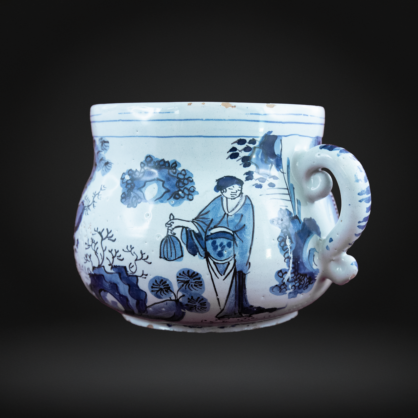 English Delftware Posset Pot c1680-1700