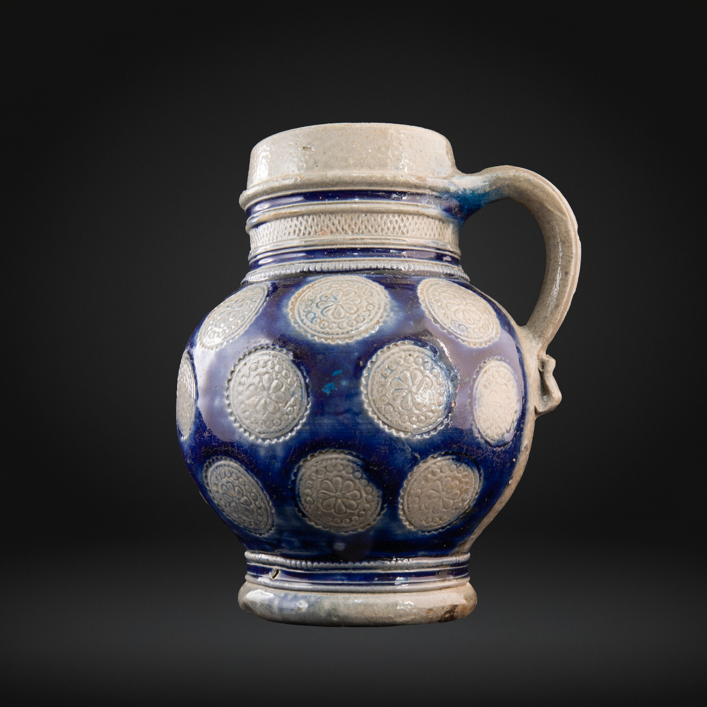 17th Century Westerwald Stoneware Jug c1640
