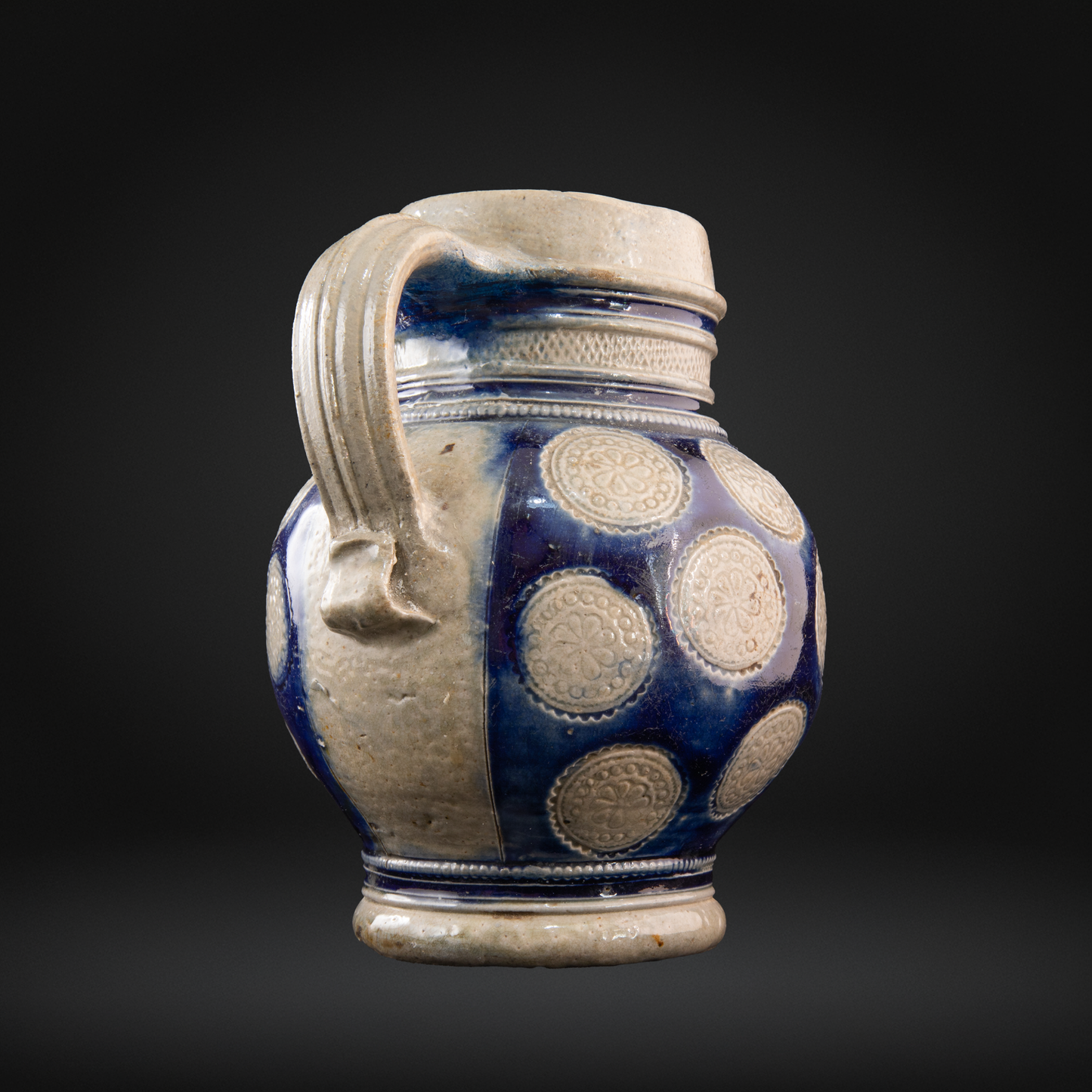 17th Century Westerwald Stoneware Jug c1640
