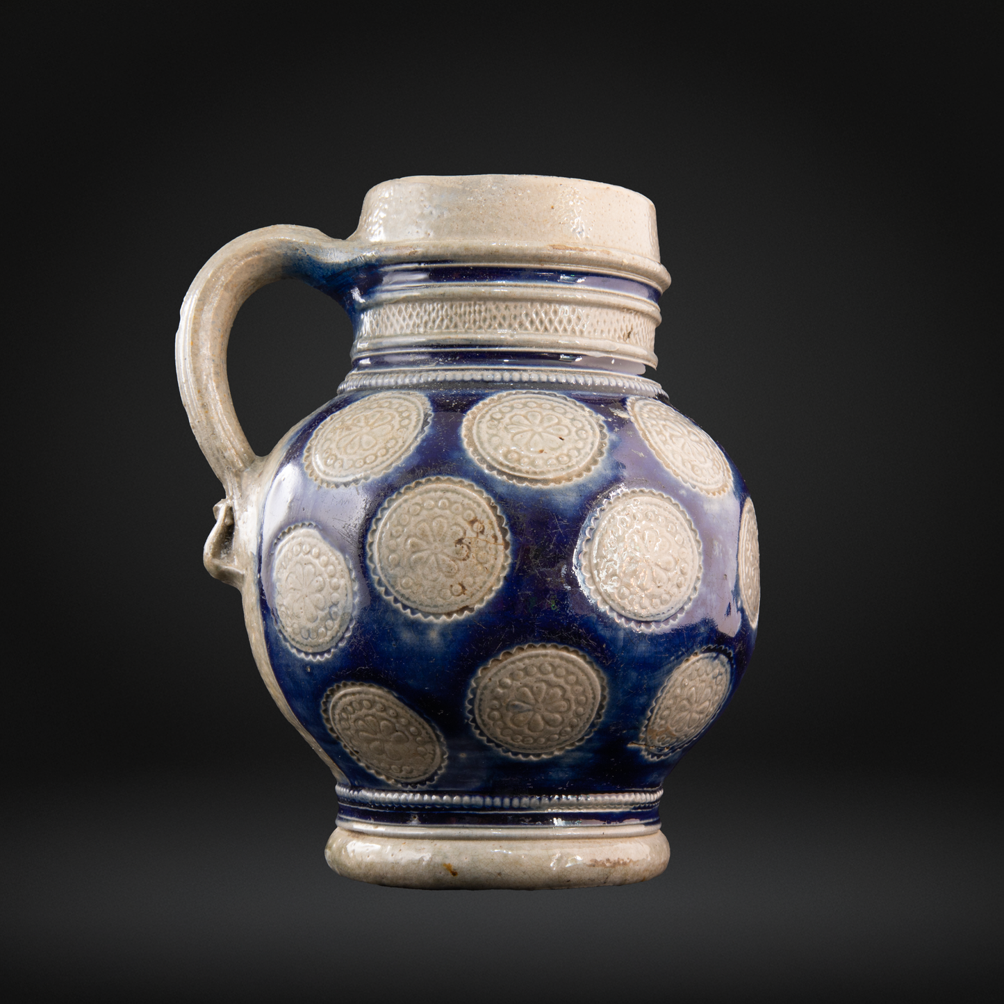 17th Century Westerwald Stoneware Jug c1640