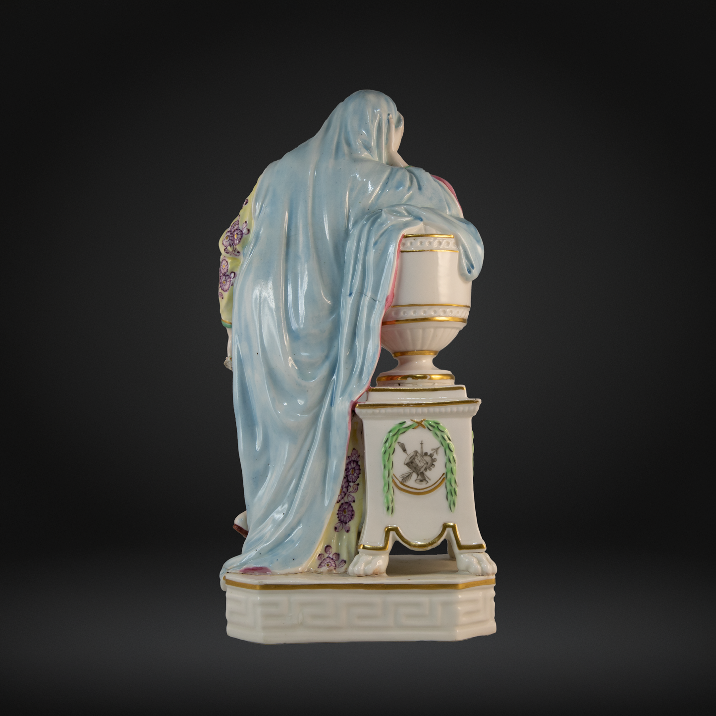 18thC Derby Figure - Andromache Mourning Over the Ashes of Hector c1785