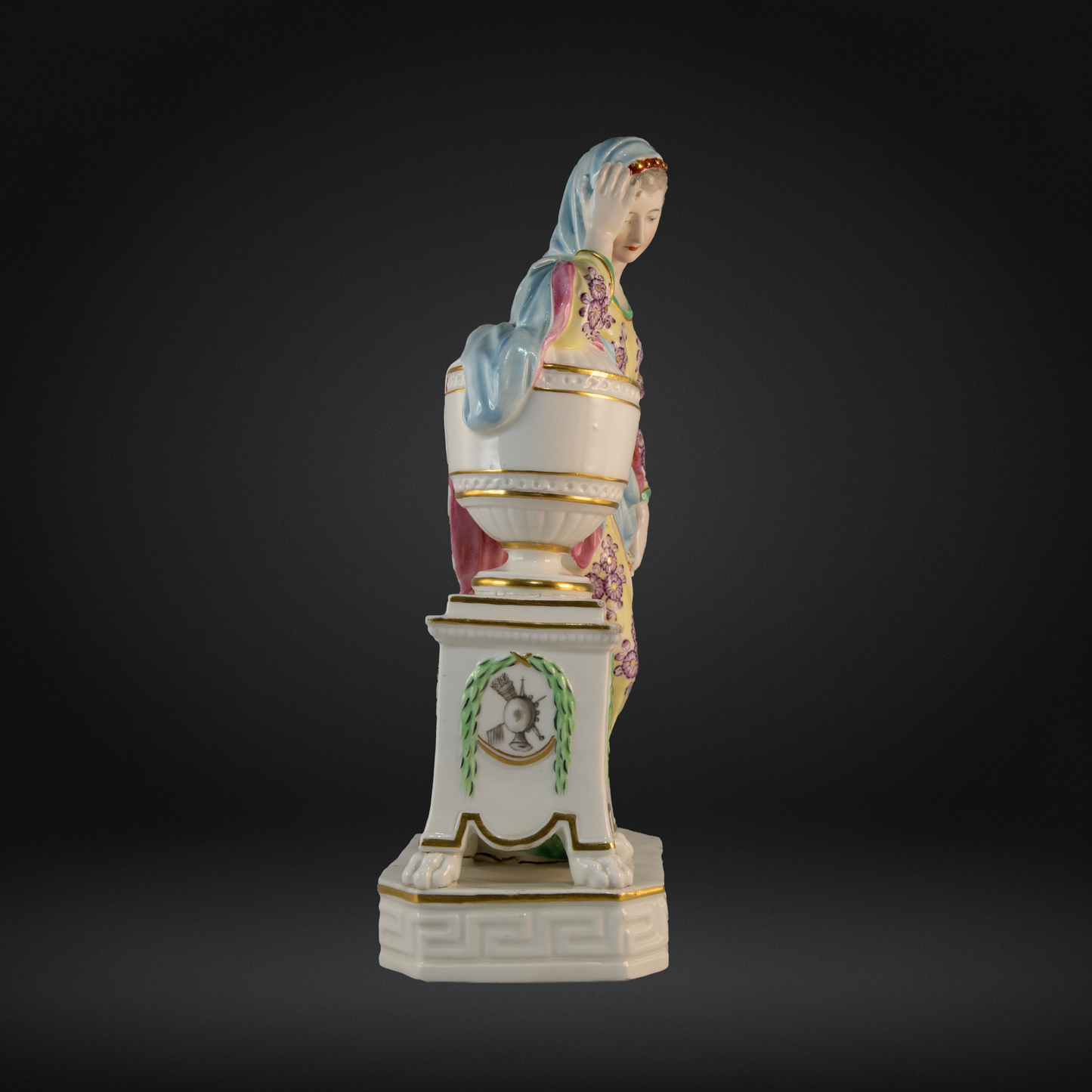 18thC Derby Figure - Andromache Mourning Over the Ashes of Hector c1785