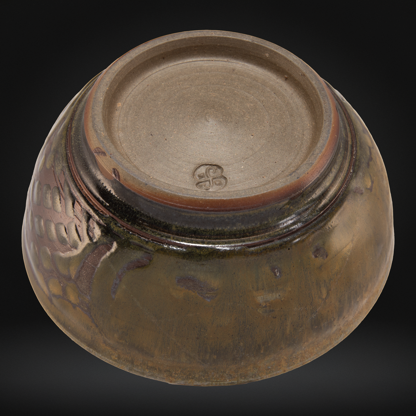 Bernard Leach (1887-1979) for Leach Pottery, Wax Resist Stoneware Bowl