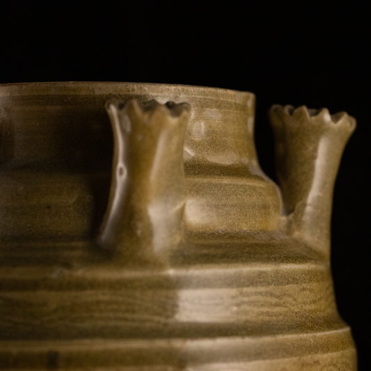 Chinese Longquan Celedon 5 Spout Urn Vessel, Northern Song Dynasty