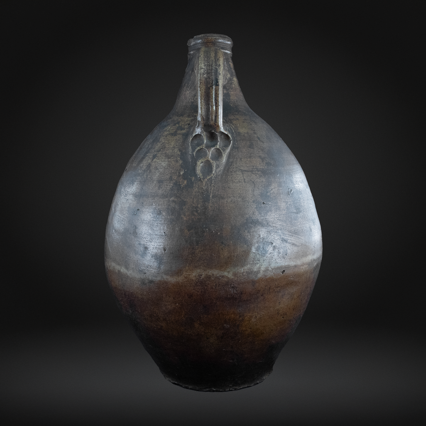 17th Century Bellarmine Jug, Early German Stoneware - Frechen