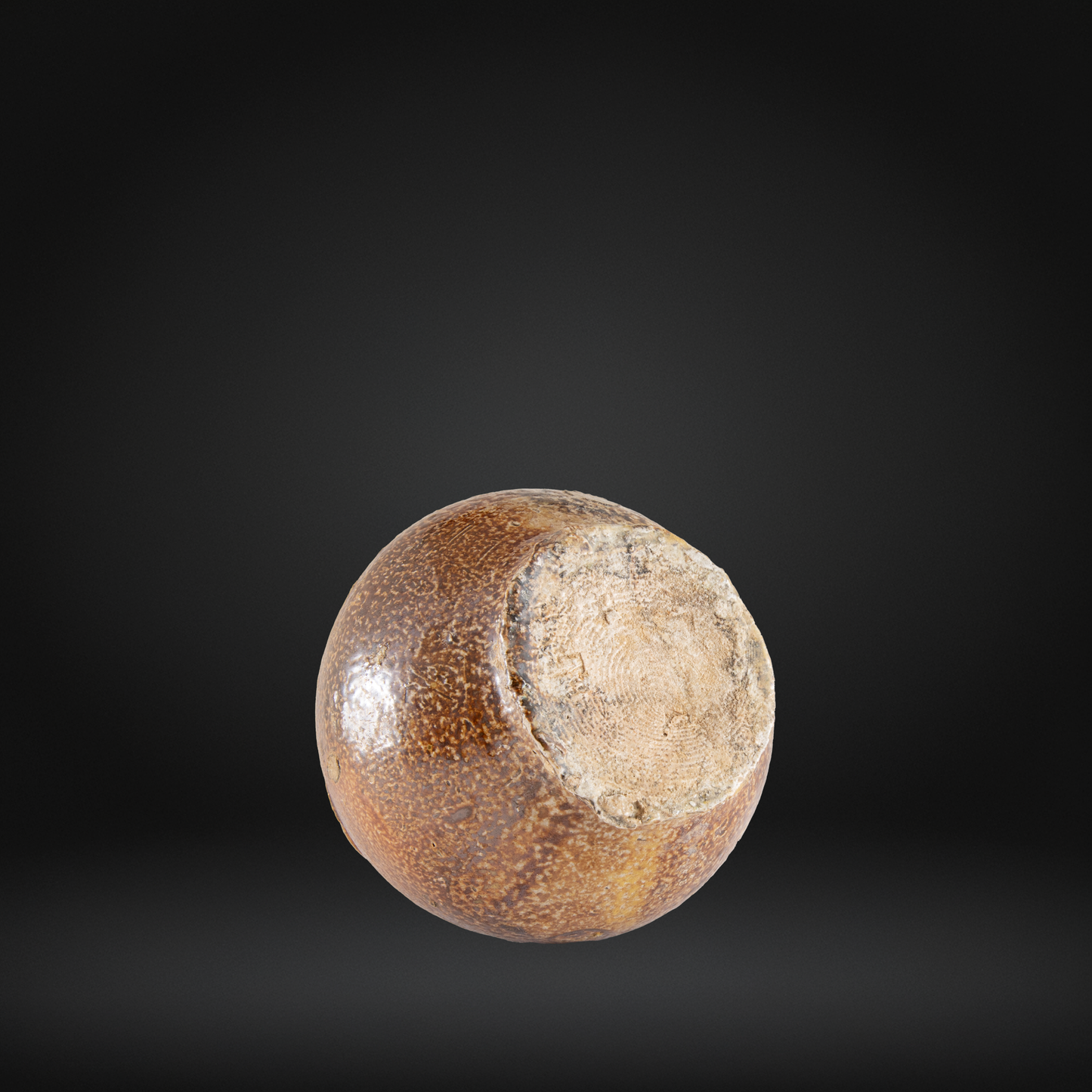 Small 17th Century Bellarmine Bottle, Salt Glazed Dumpty Bottle - 15.5cm