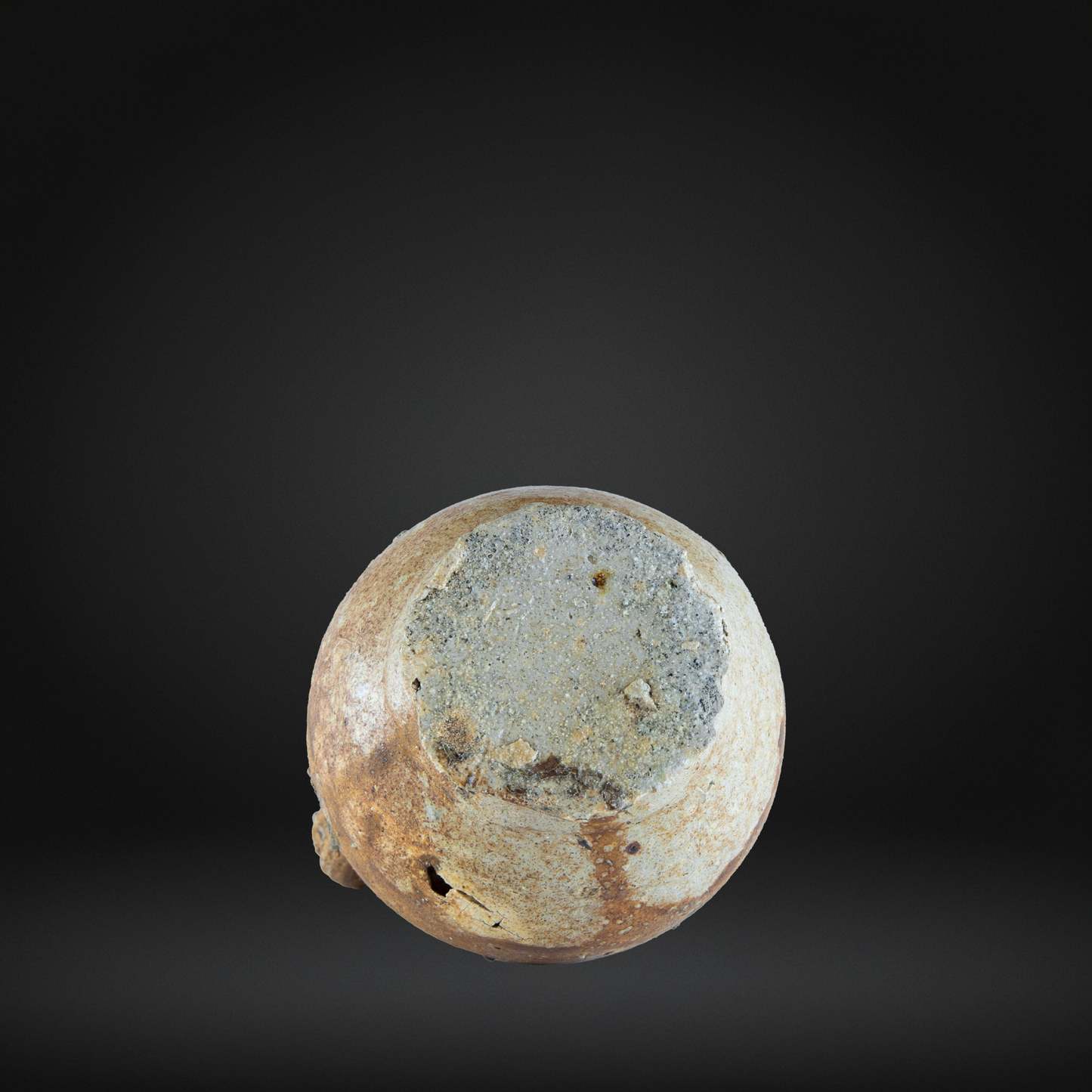 Small 17th Century Bellarmine Bottle, Salt Glazed Witch Bottle - Frechen 15.5cm
