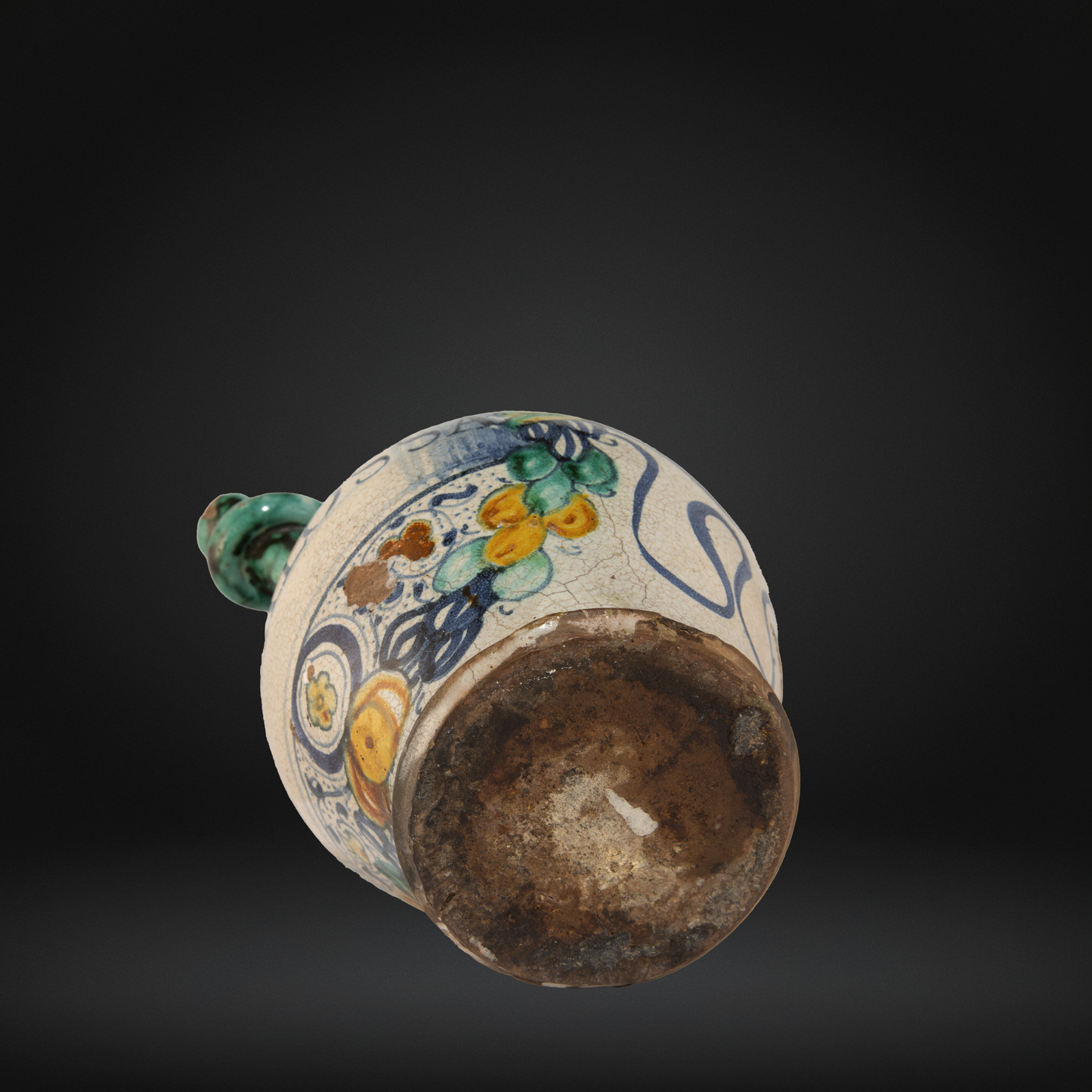 Dated 16thC Italian Renaissance Maiolica Wet Drug Jar 'A. DE. BVGALOSSA' 1545
