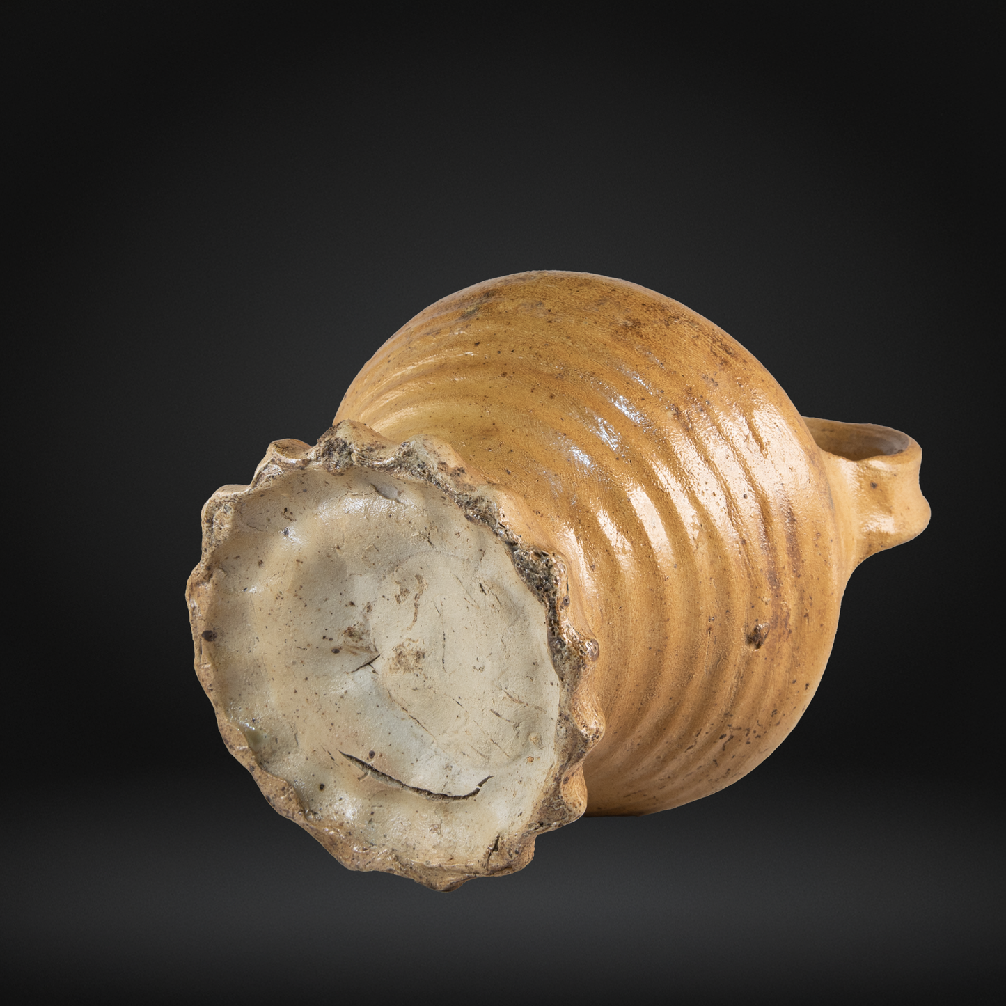 Early German Salt Glaze Stoneware Jug - Raeren circa 1500, Mid-Sized