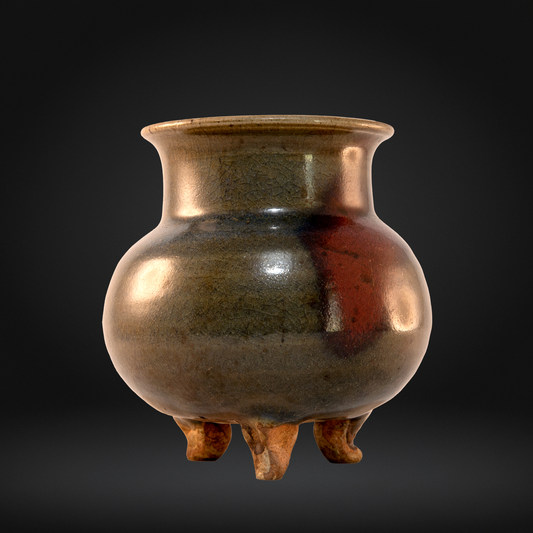 Shoji Hamada (1894-1978) for Leach Pottery 1920-22, Yuan Jun Yao Glaze Censor