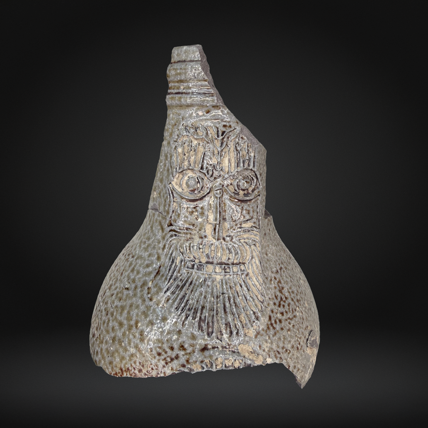 17th Century Bellarmine Face Fragment