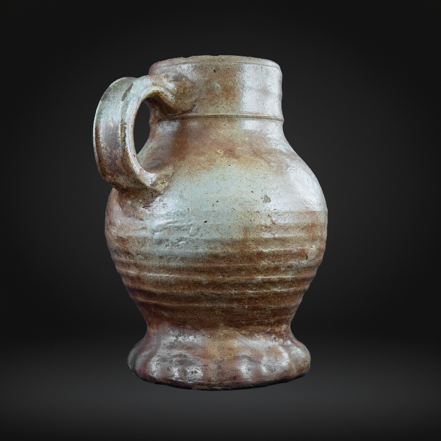 16th Century Raeren Salt Glaze Stoneware Jug