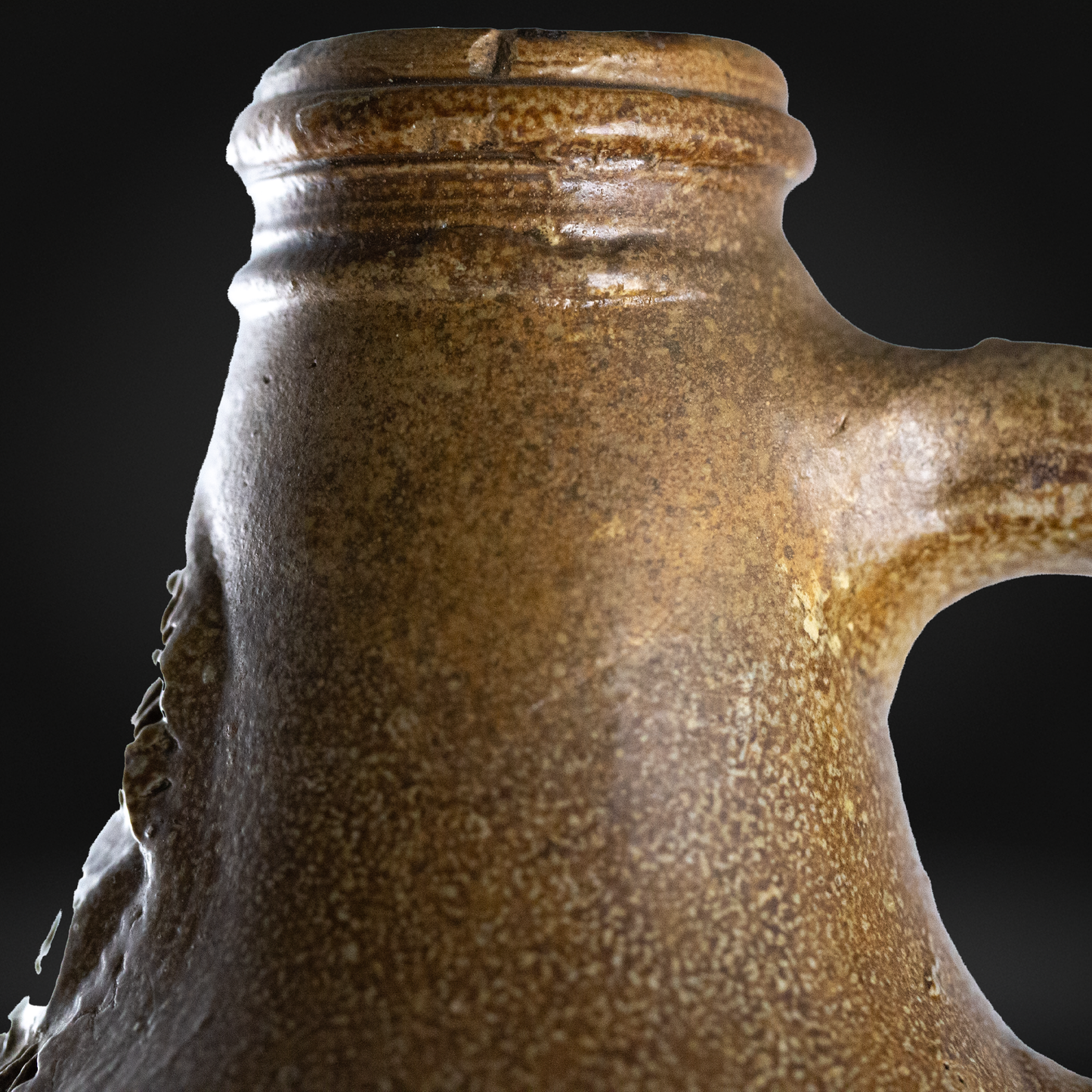 Antique Bellarmine Bottle - Frechen, Germany - 17th Century