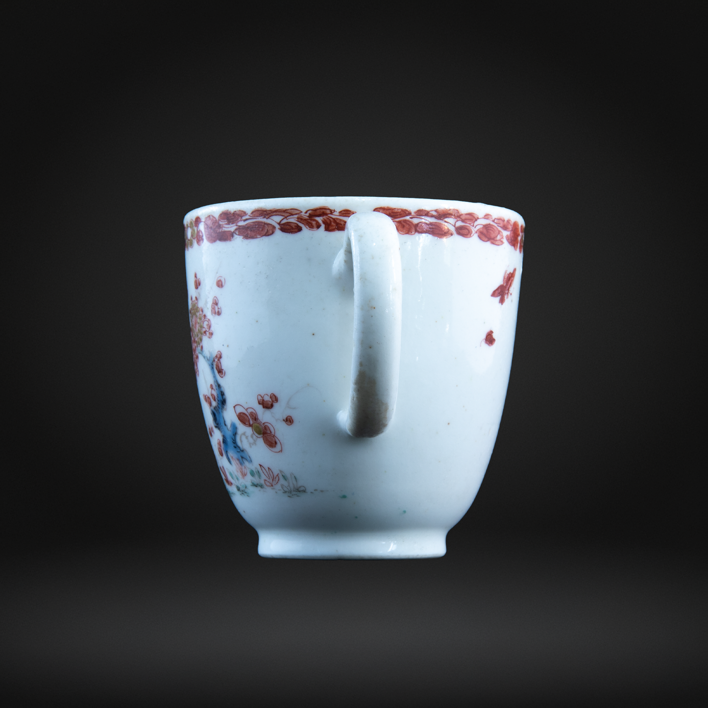 BOW Two Quail Kakiemon Porcelain Coffee Cup, English c1755-1760
