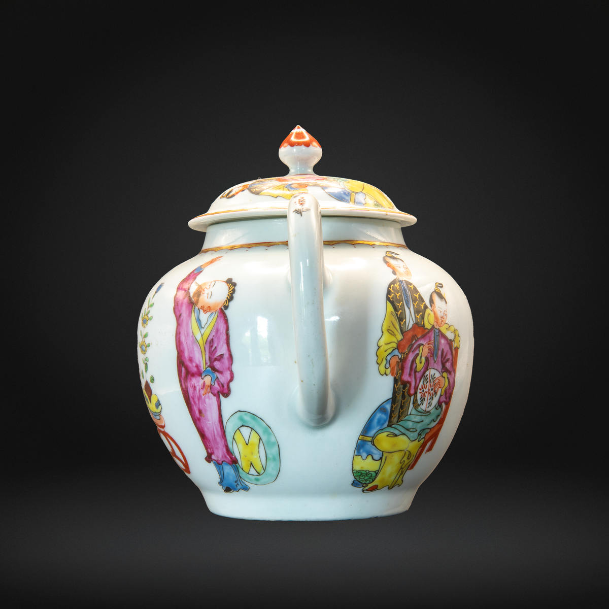 A Liverpool Porcelain Teapot and Cover, probably Philip Christian, circa 1765