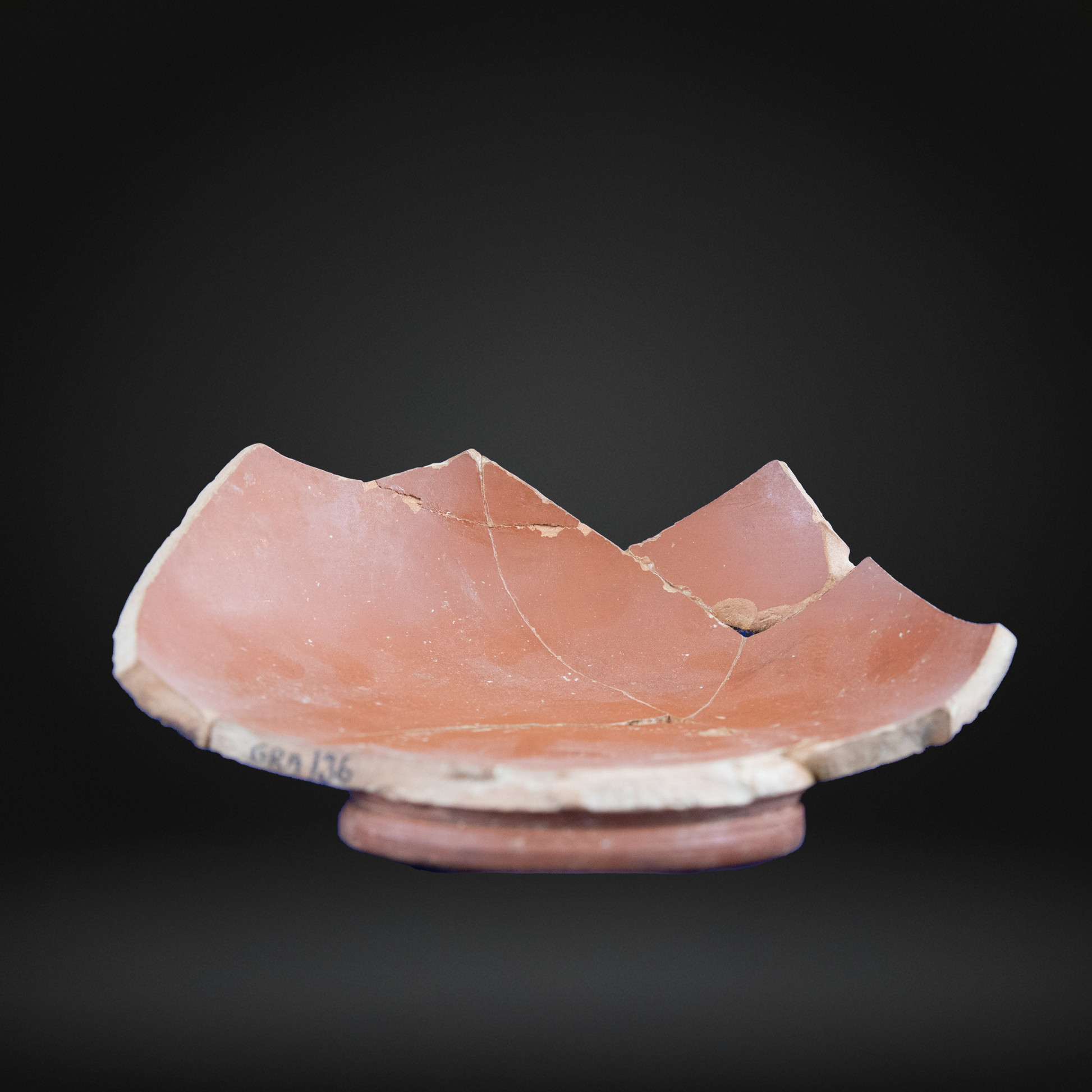 Ancient Roman Samian Bowl with Gladiator