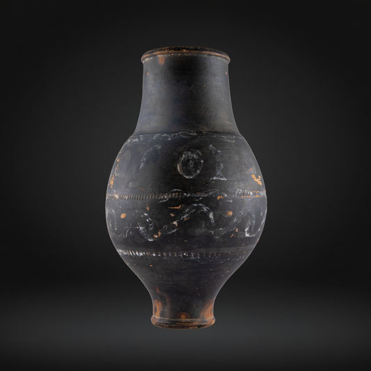 Inscribed Ancient Roman Terracotta Motto Beaker, FELIX - Trier 'Spruchbecher'