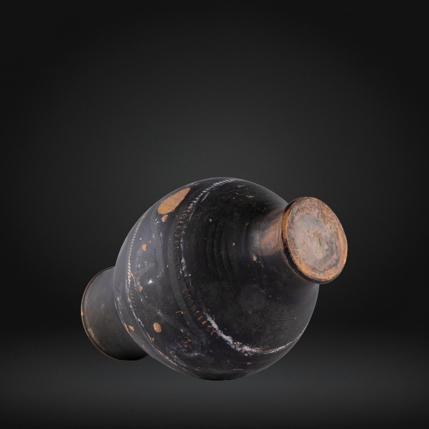 Inscribed Ancient Roman Terracotta Motto Beaker, FELIX - Trier 'Spruchbecher'