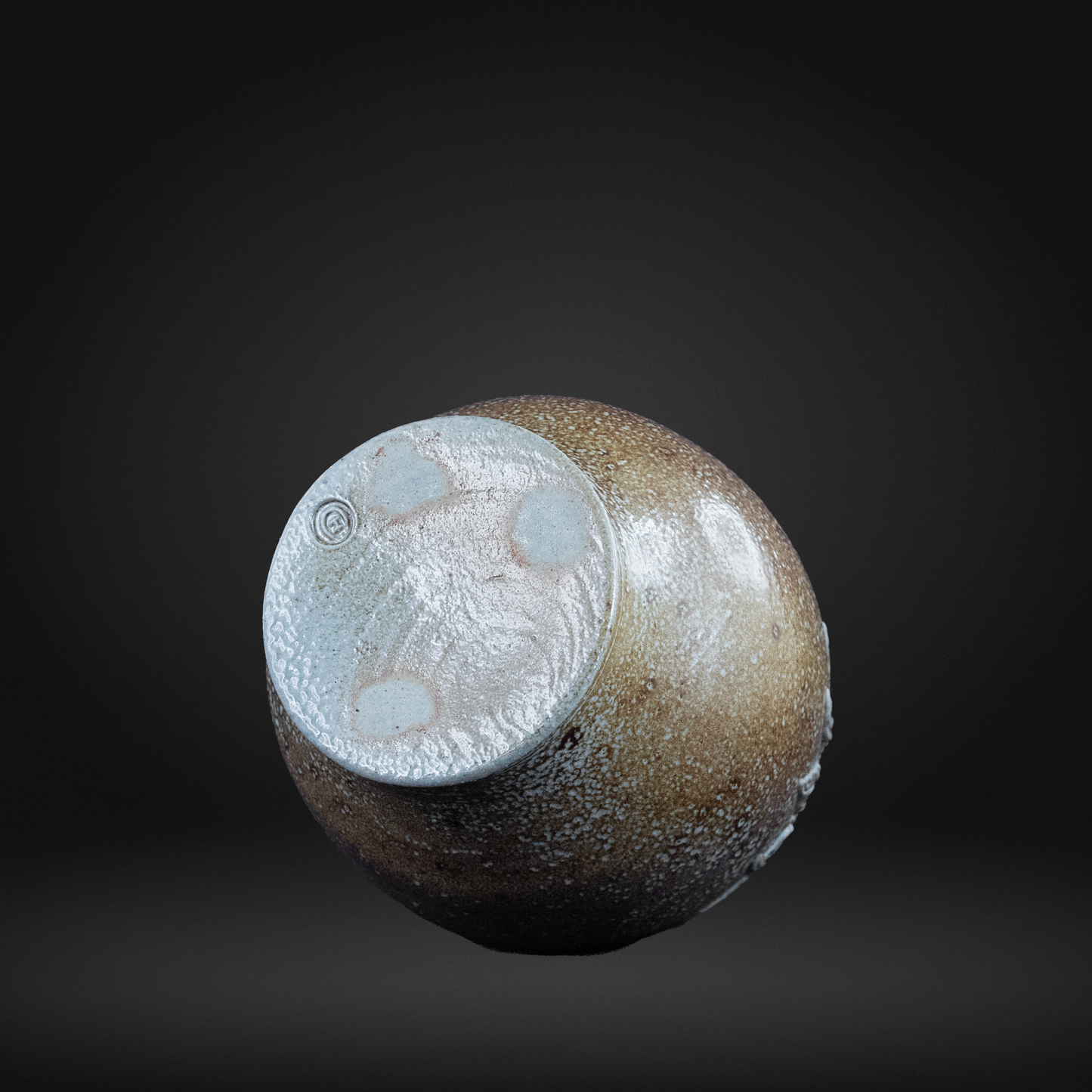 Salt Glazed Studio Pottery Sun Burst  Bellarmine Bottle