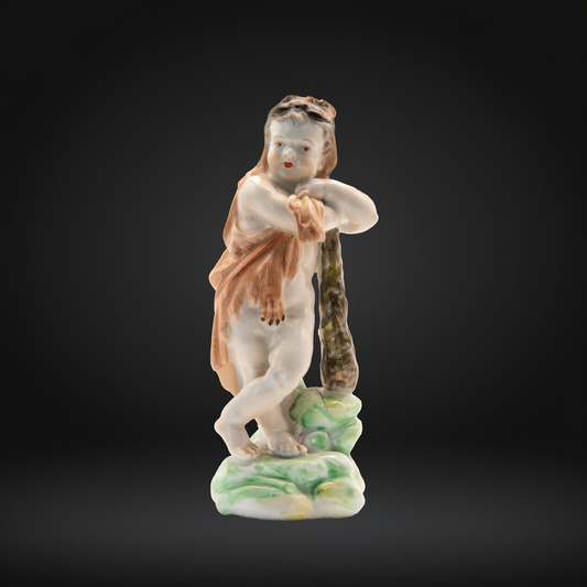 A Derby Porcelain Figure of the Infant Hercules, circa 1770