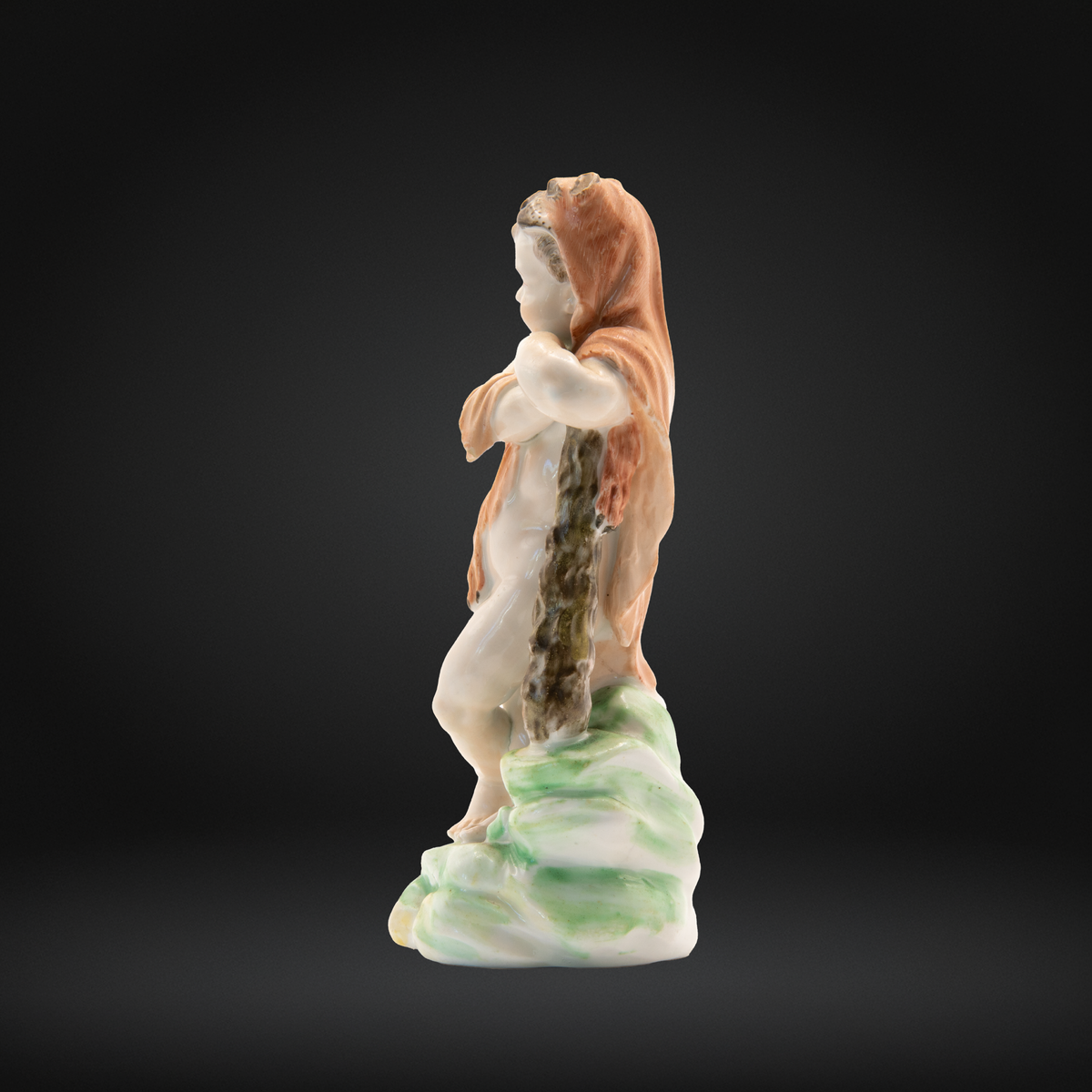 A Derby Porcelain Figure of the Infant Hercules, circa 1770