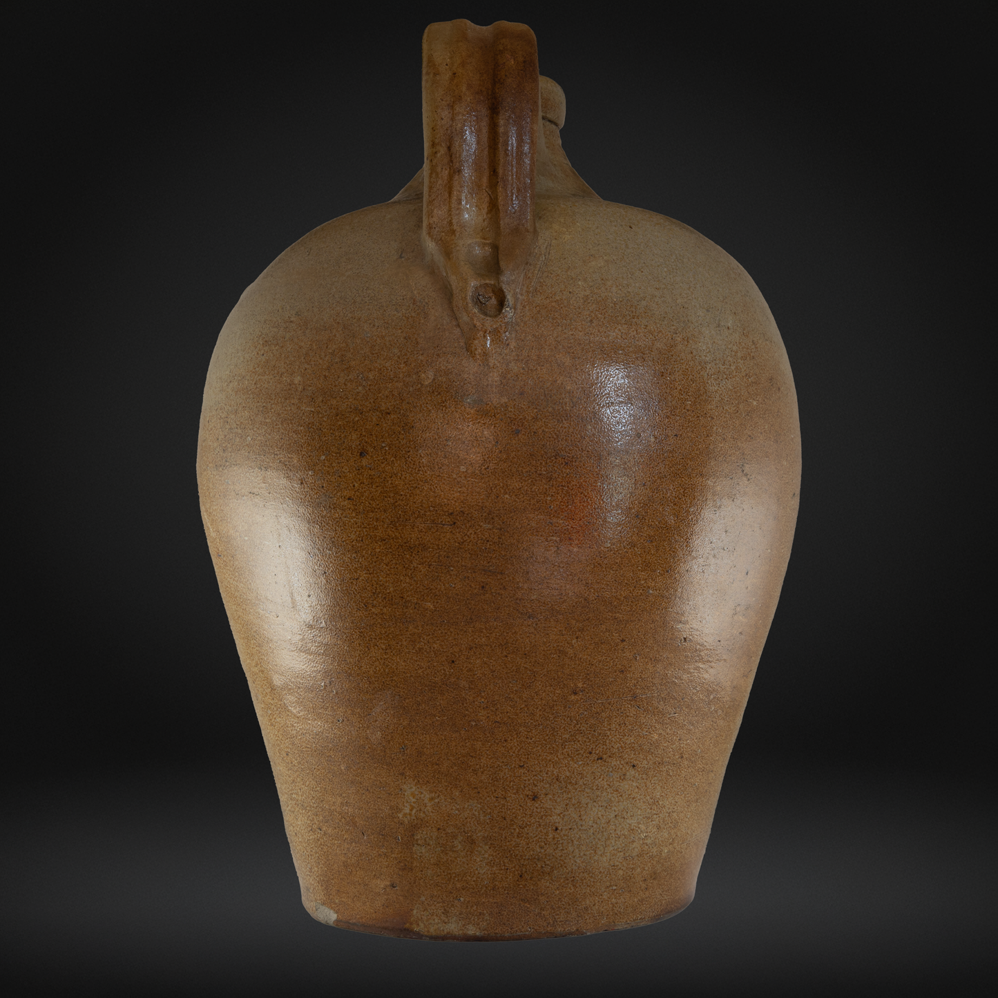 A Godstone 'Iron Pear Tree' Saltglaze Stoneware Gout Water Bottle c1750 - ex Jonathan Horne