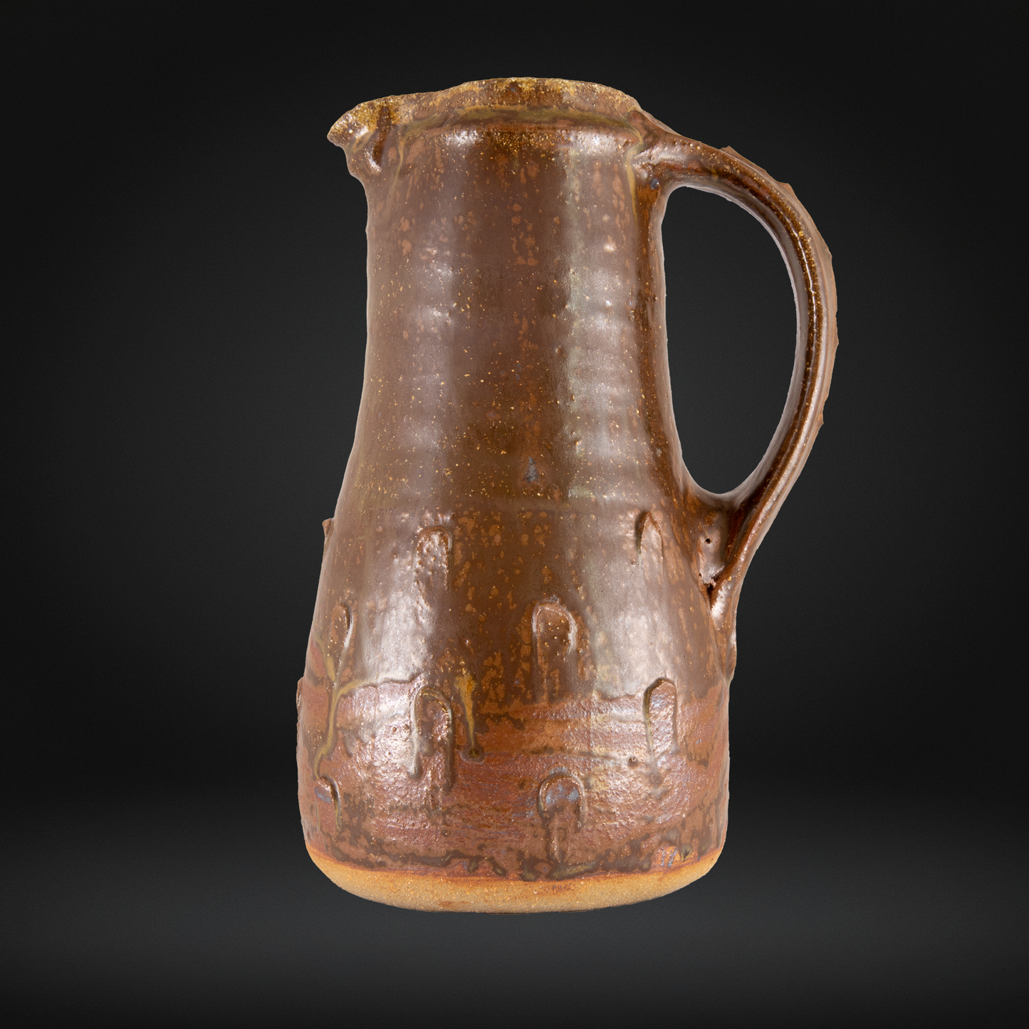 Jim Malone (b.1946) - Pellet Decorated Stoneware Jug - Lessonhall