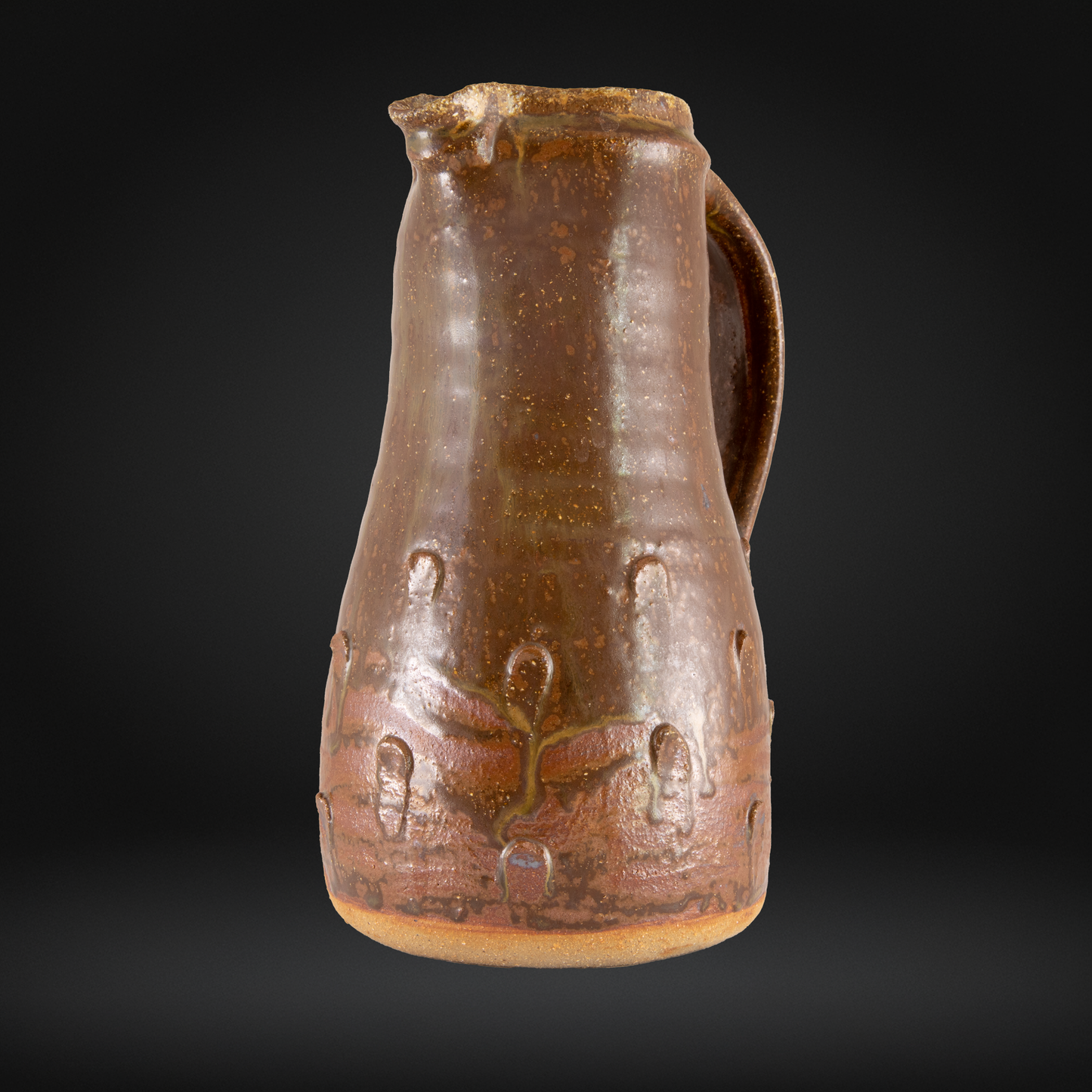 Jim Malone (b.1946) - Pellet Decorated Stoneware Jug - Lessonhall