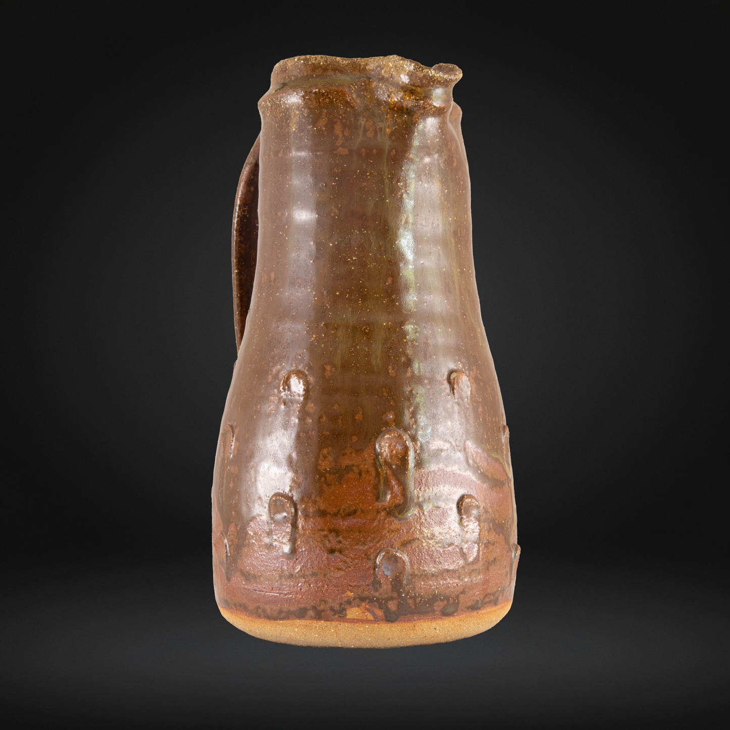 Jim Malone (b.1946) - Pellet Decorated Stoneware Jug - Lessonhall
