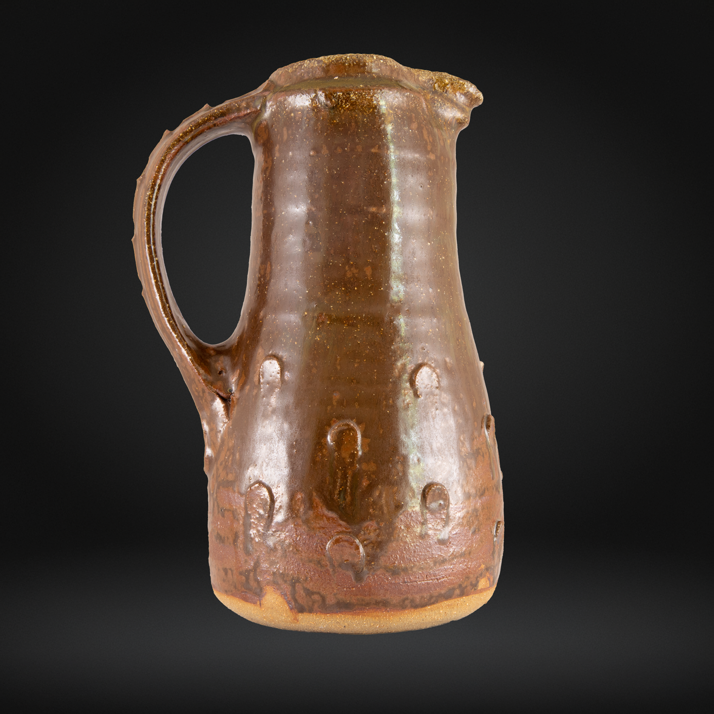 Jim Malone (b.1946) - Pellet Decorated Stoneware Jug - Lessonhall