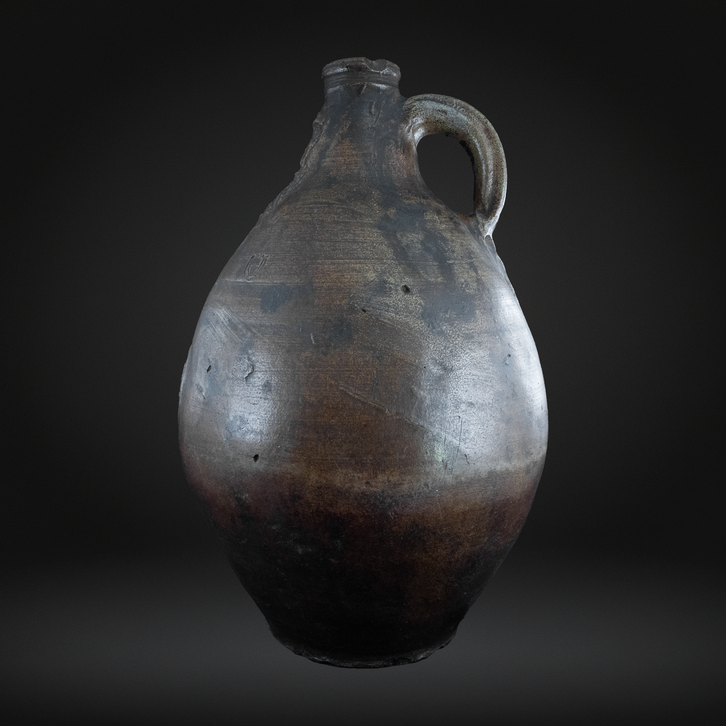 17th Century Bellarmine Jug, Early German Stoneware - Frechen