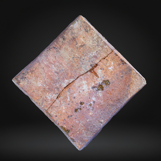 Medieval Encaustic Tile, Geometric - 14th Century, Northern France