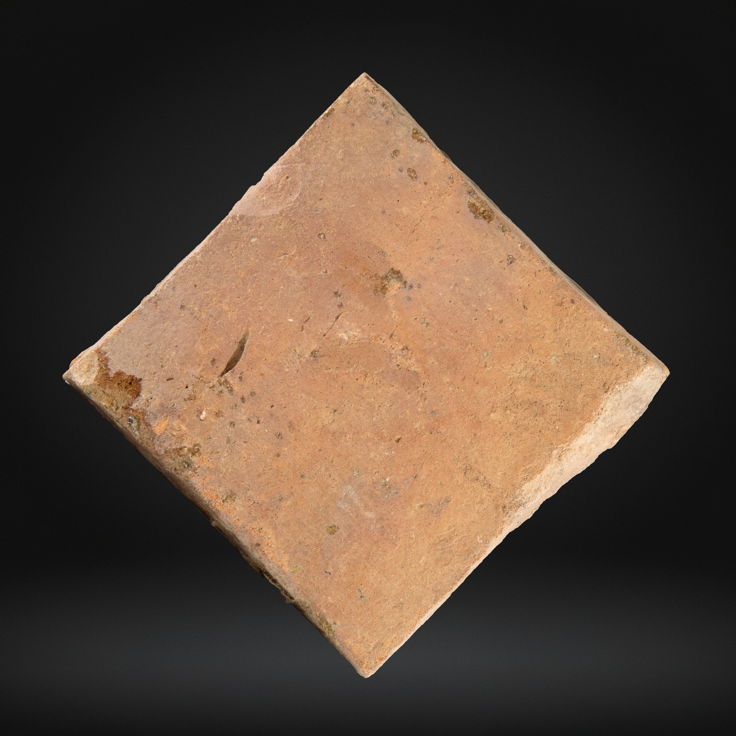 PAIR Medieval Encaustic Quatrefoil Floor Tiles - c14th Century, France