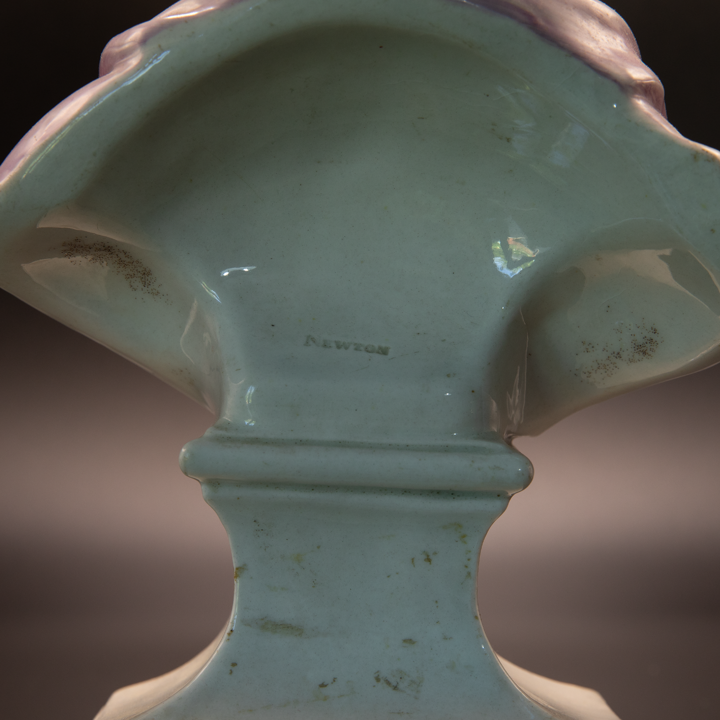 Staffordshire Pearlware Bust of Sir Isaac Newton c1790-1800