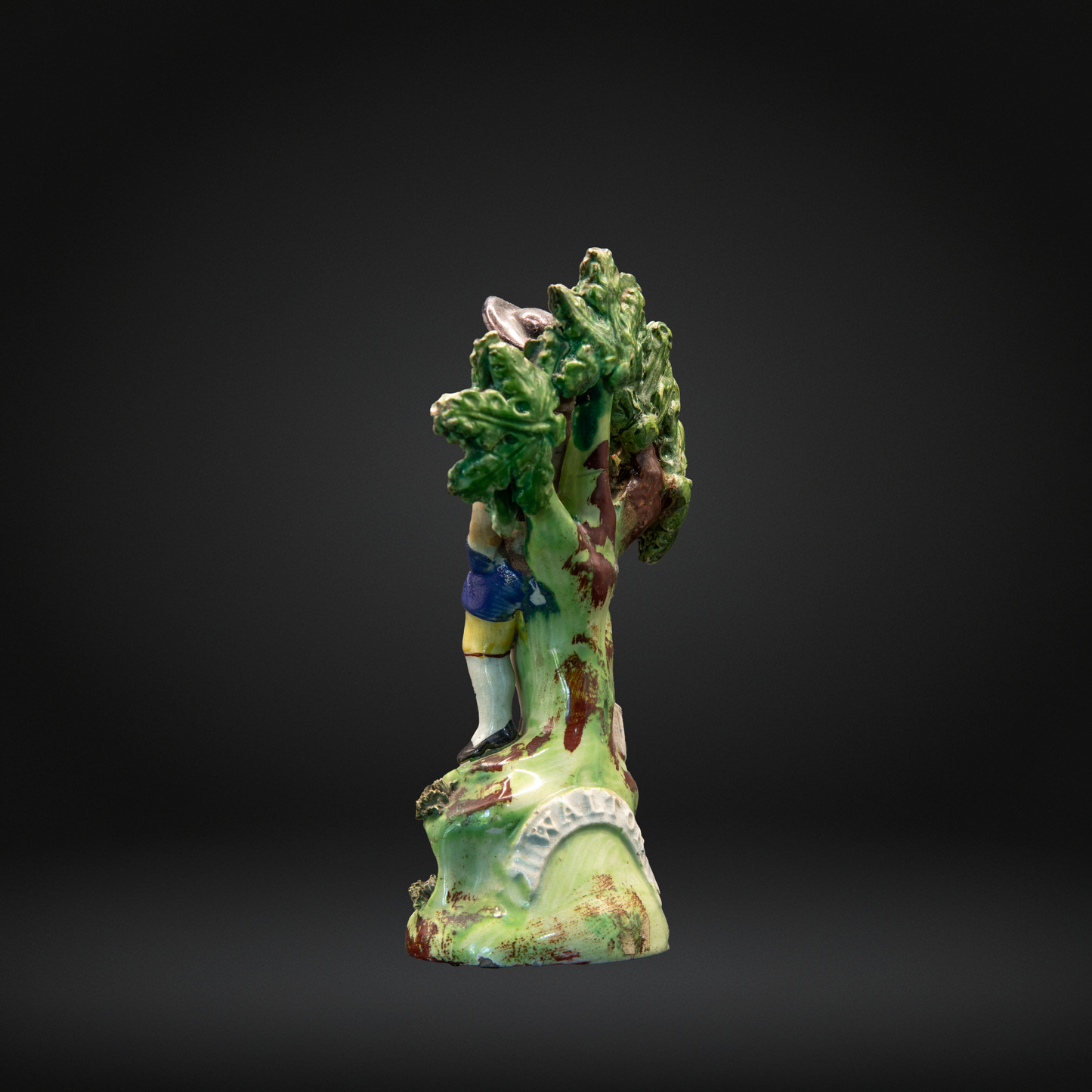 Small Walton Pearlware Figure of a Gardener - Early 19th Century
