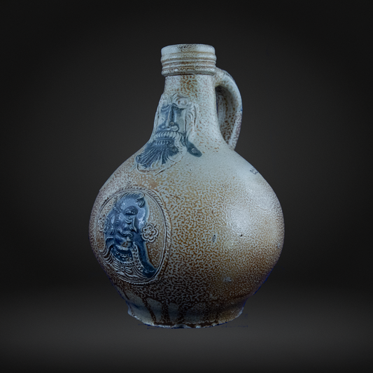 Cobalt Splashed Bellarmine Bottle circa 1600