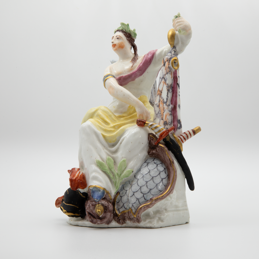 Early Bow Porcelain Figure of Polyhymnia or Calliope Circa 1750–1754