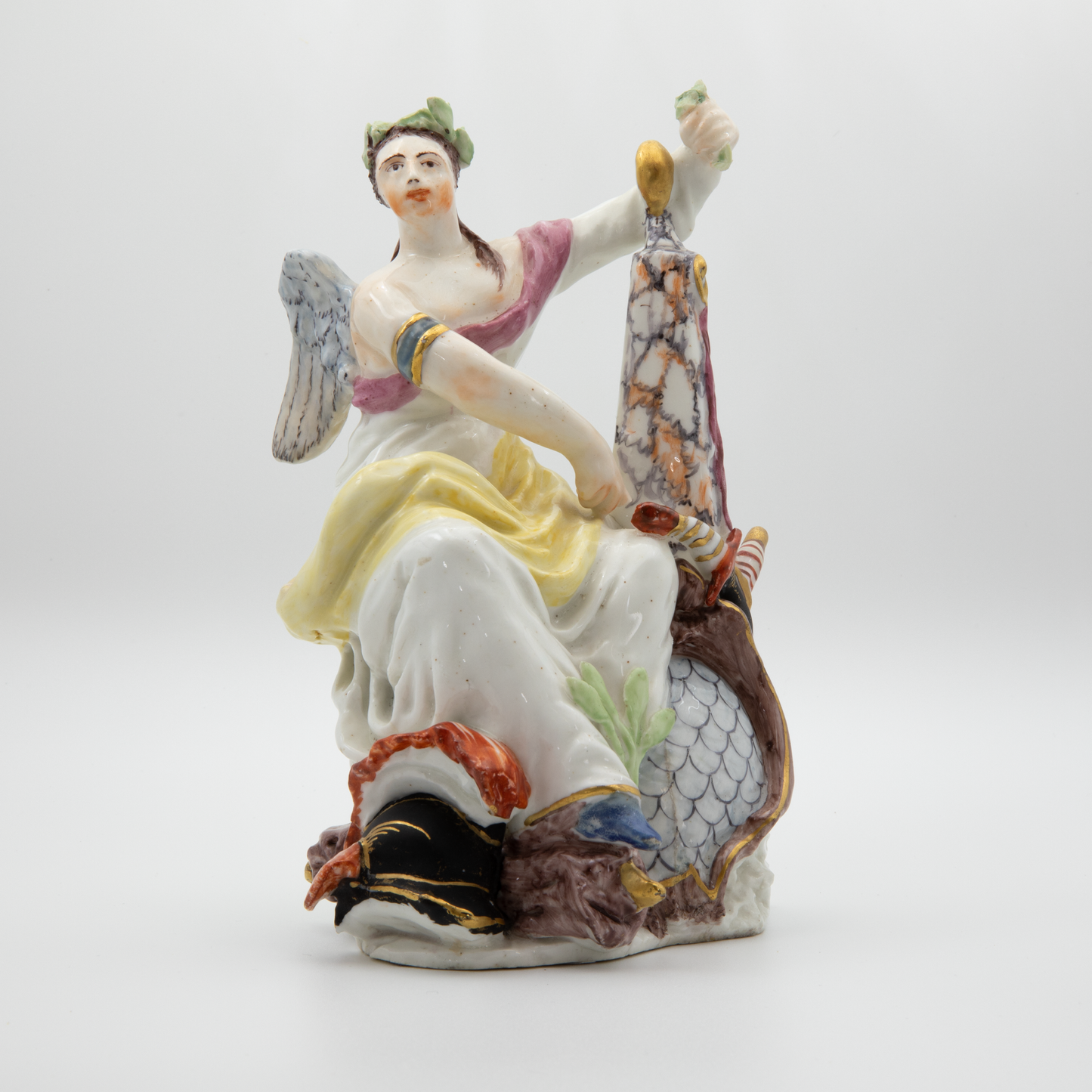Early Bow Porcelain Figure of Polyhymnia or Calliope Circa 1750–1754