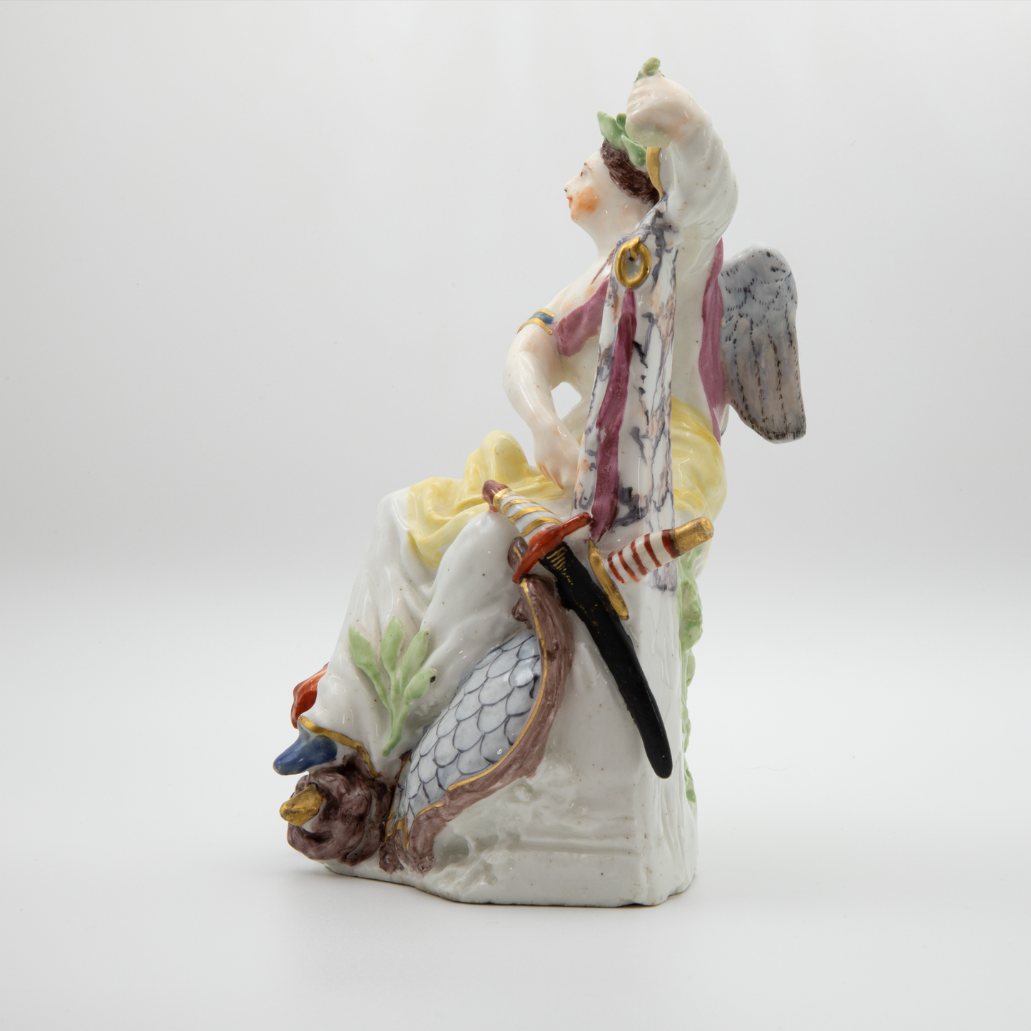 Early Bow Porcelain Figure of Polyhymnia or Calliope Circa 1750–1754