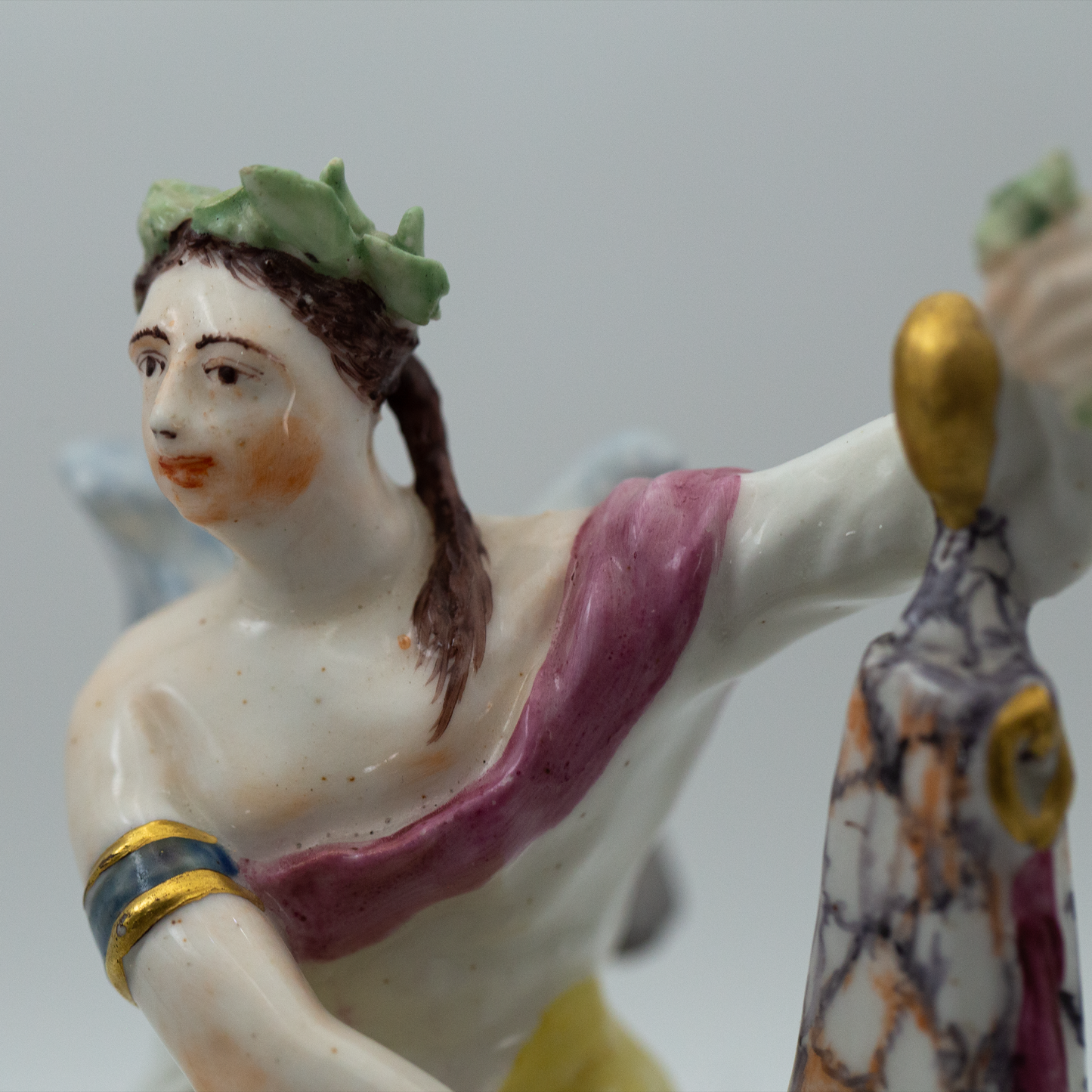 Early Bow Porcelain Figure of Polyhymnia or Calliope Circa 1750–1754
