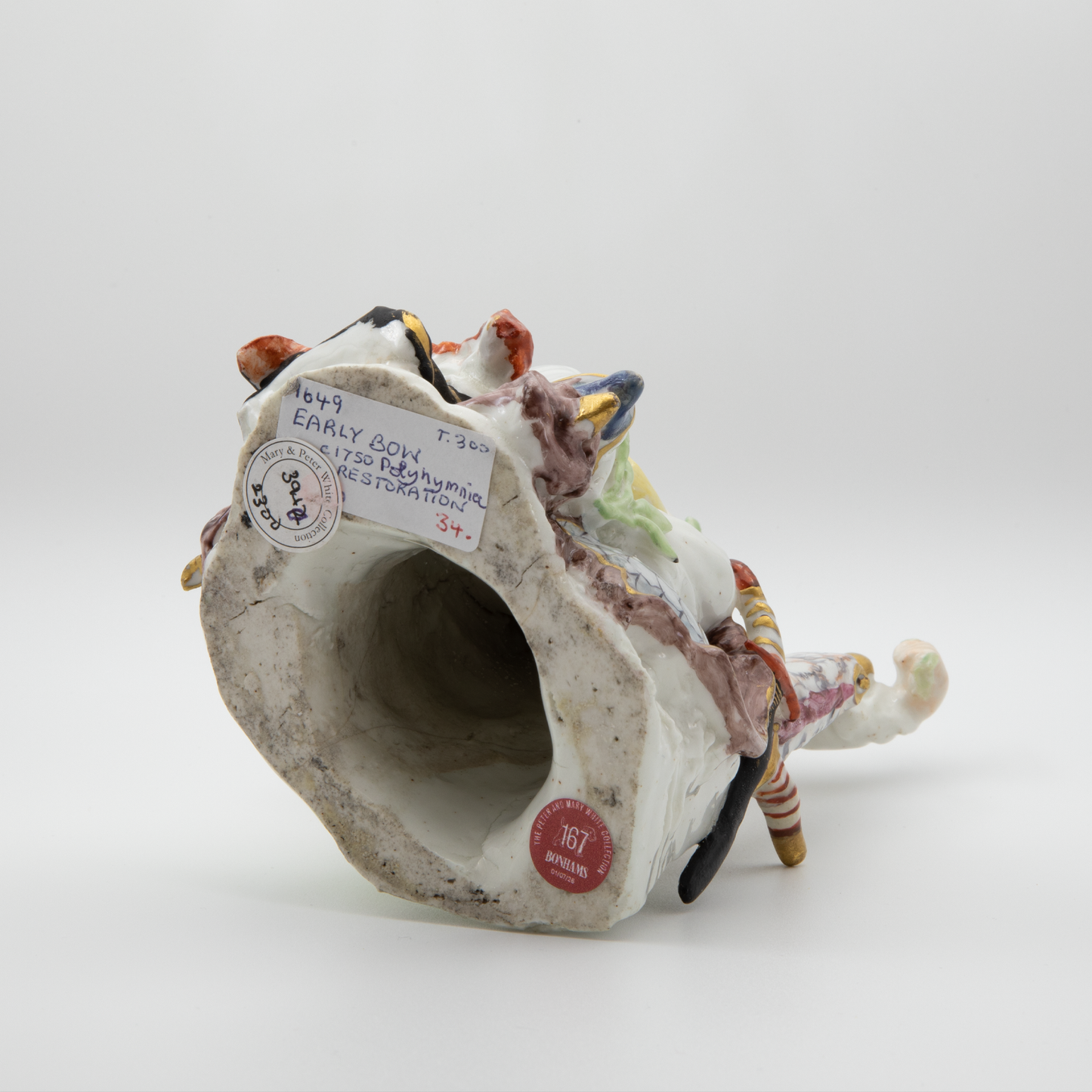 Early Bow Porcelain Figure of Polyhymnia or Calliope Circa 1750–1754