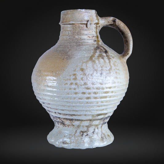 Large Raeren Salt Glaze Stoneware Jug - Mid 16th Century