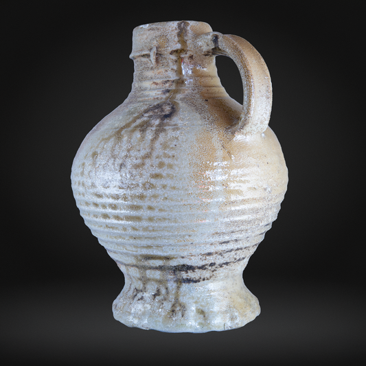 Large Raeren Salt Glaze Stoneware Jug - Mid 16th Century