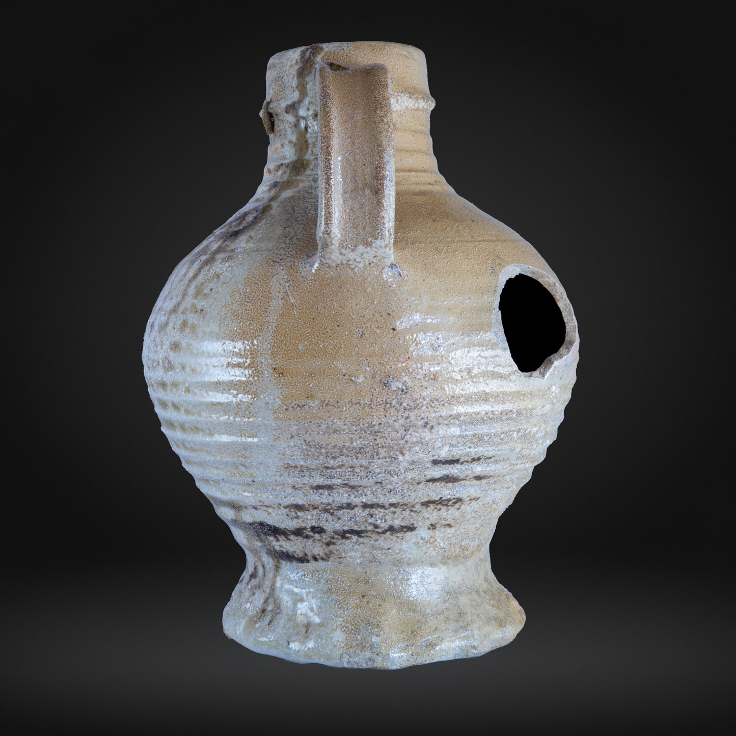Large Raeren Salt Glaze Stoneware Jug - Mid 16th Century