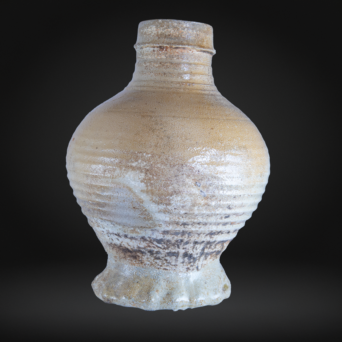 Large Raeren Salt Glaze Stoneware Jug - Mid 16th Century