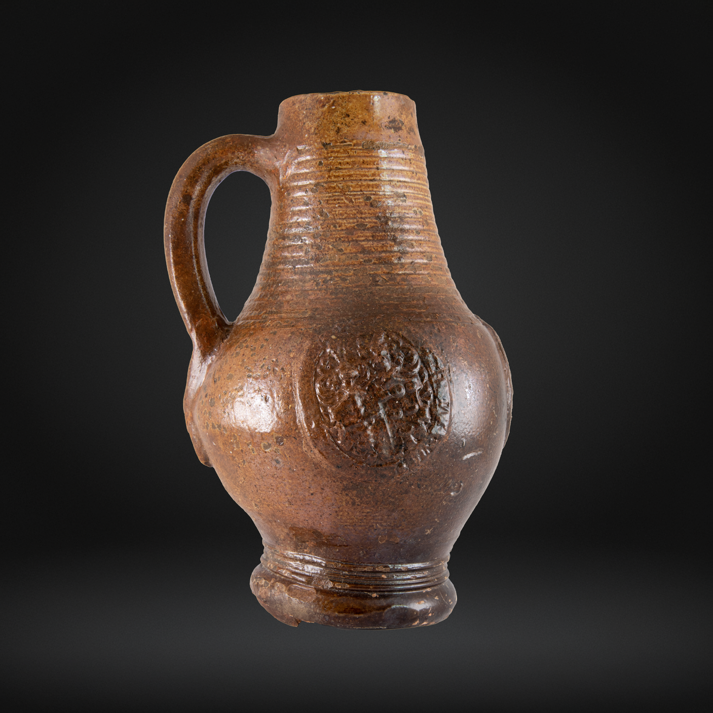Raeren Stoneware Armorial Matrimonial Jug c1600 - von Schwarzenberg Coat of Arms